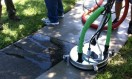 High Power Sidewalk Scouring